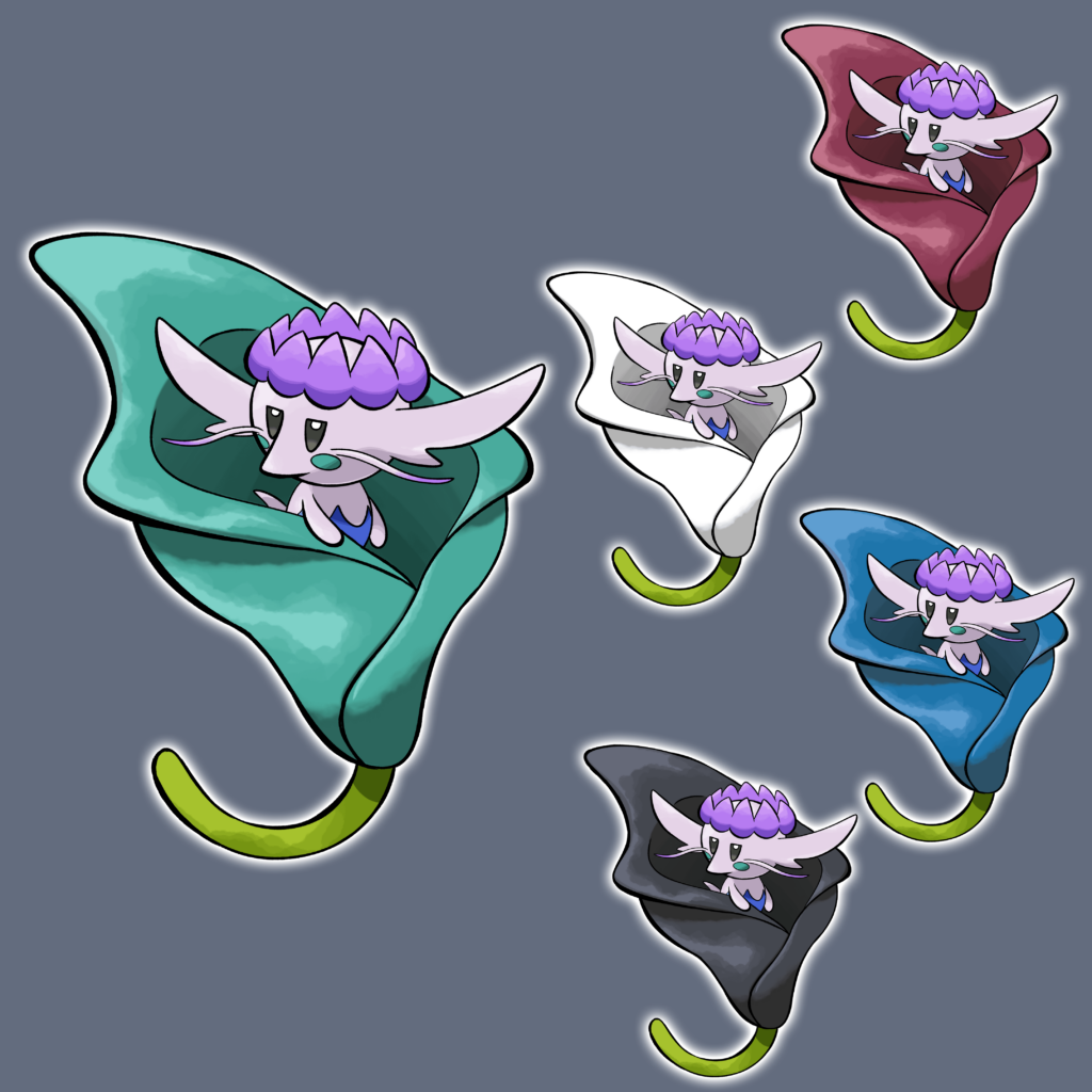 Dragon type Flabébé from my region! Happy Year of the Dragon!