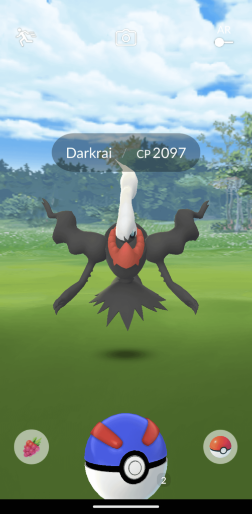 Caught Darkrai this morning without doing a single raid!
