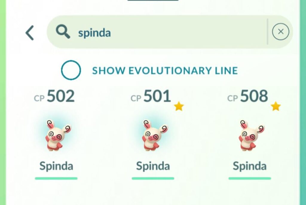 3 identical Spindas