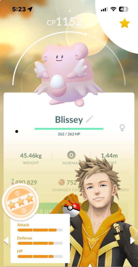 Forgot that shiny Blissey is not green