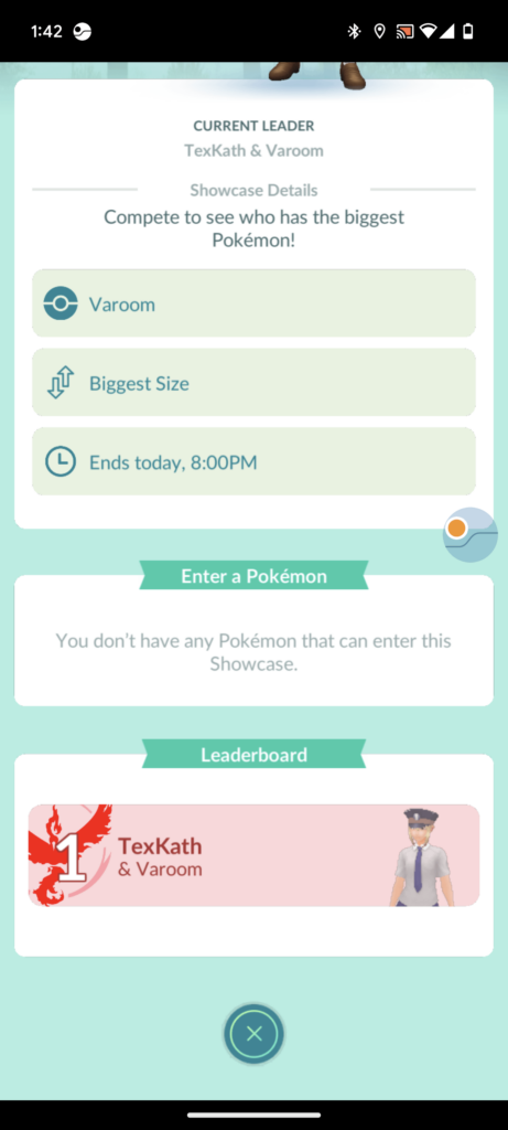 This far into the event and only one person has a Varoom around me