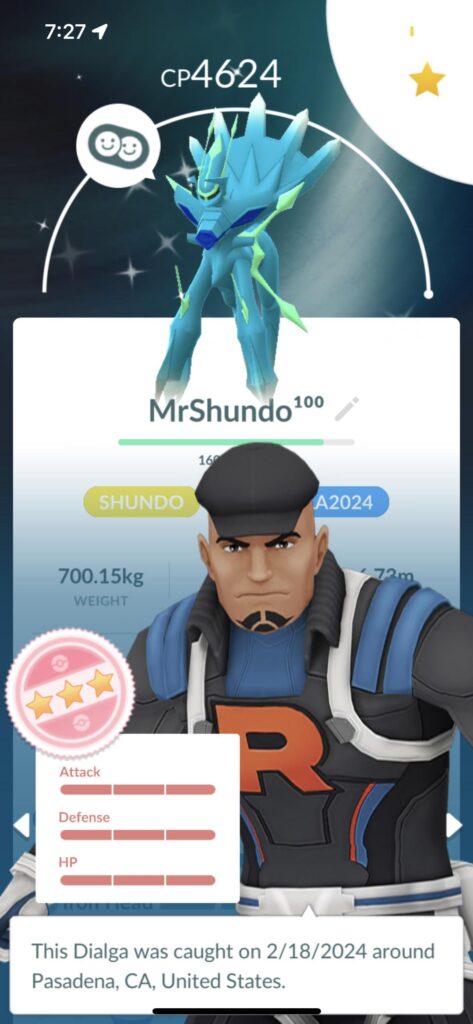 i got my first shundo the other day at Sinnoh Tour day 3!