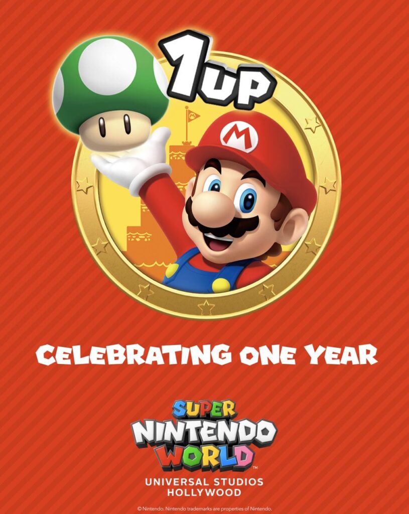 Universal Studios Hollywood Powers Up for the One-Year Anniversary Celebration Of SUPER NINTENDO WORLD
