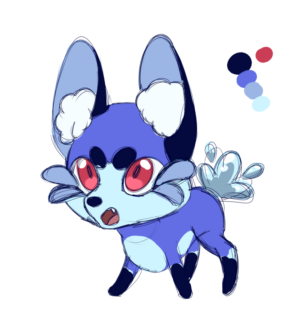 Sograev, Water Starter, first fakémon