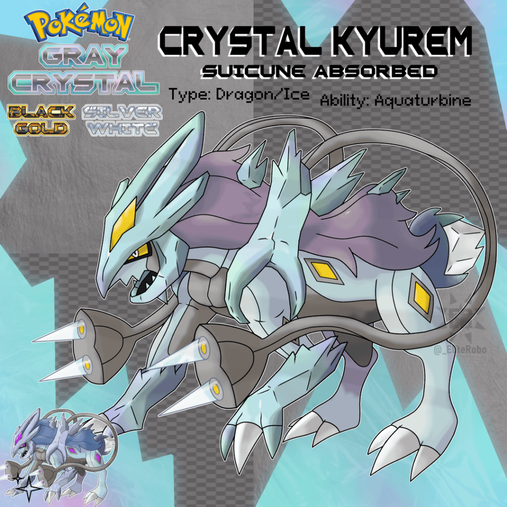 Crystal Kyurem: A Kyurem and Suicune Fusion!
