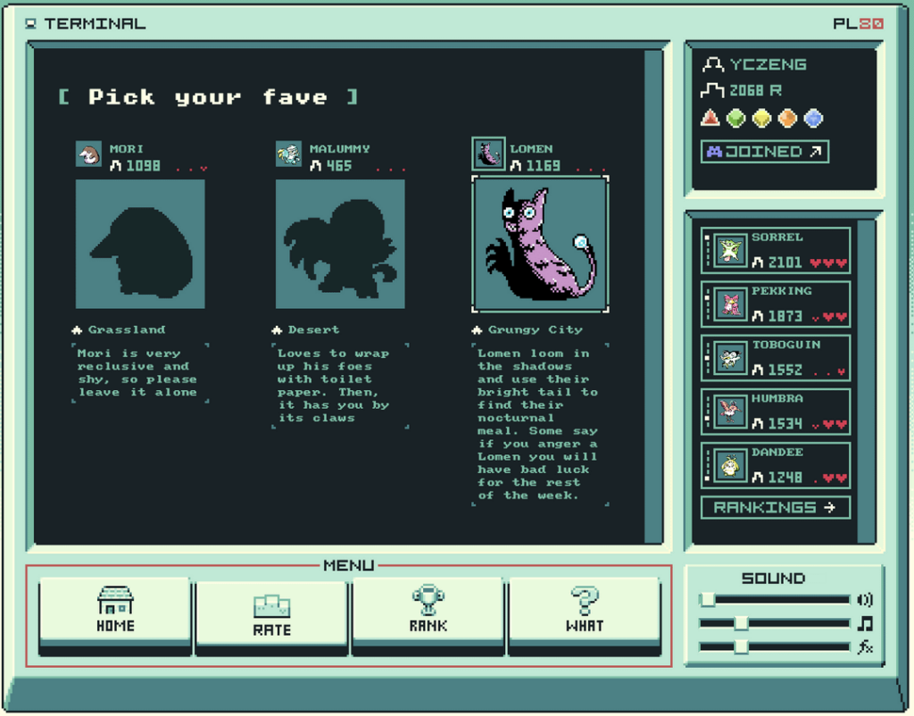 "pokemon in the matrix" pixel art pets