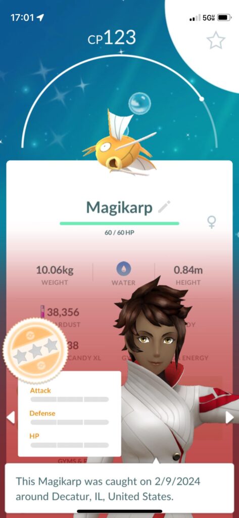 Finally a shiny magikarp……oh