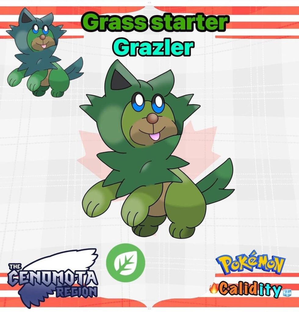 Here’s my starter of my region (note sorry if these look bad compared to my other mons lighting and such. These haven’t been updated my current style since they’re the first) (check message below for more info of these)