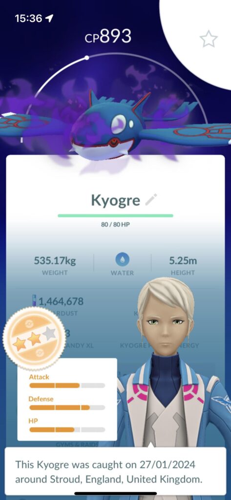 I’m so glad I saved my first super radar for Kyogre🫠