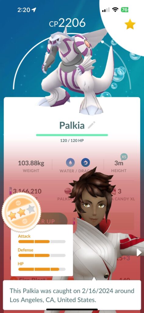 Palkia on my first raid!
