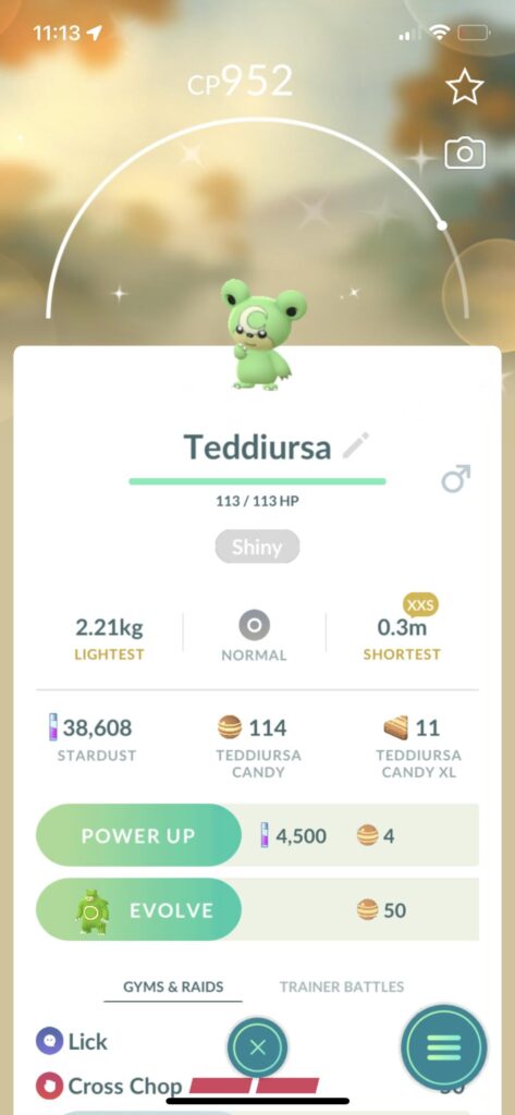 Just wanted to show off my XXS green teddiursa