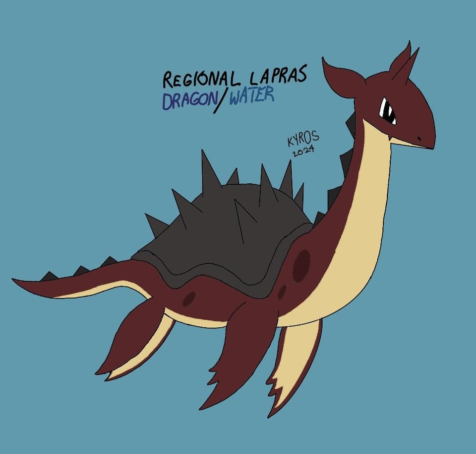 My regional variant of Lapras(and its shiny ✨)