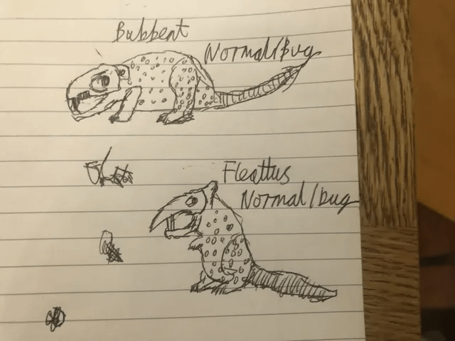 Bubbent and Fleattus - The flea rat pokemon. Featuring both the original and updated designs. I am new to spriteart so some criticism would be appreciated.