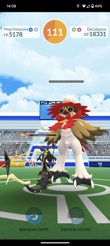 Just solo'd Hisuian Decidueye with only using my mega Rayquaza