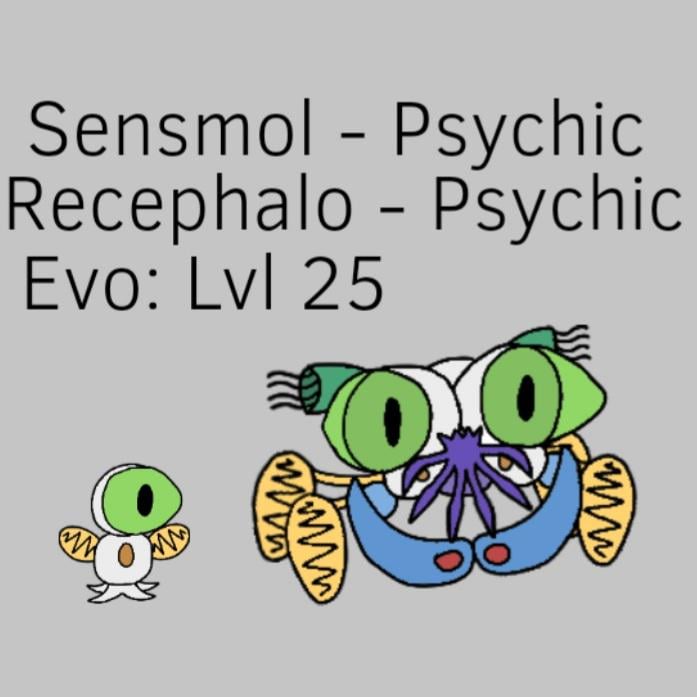 I made fakemon based on Sensory Cells, what do you people think