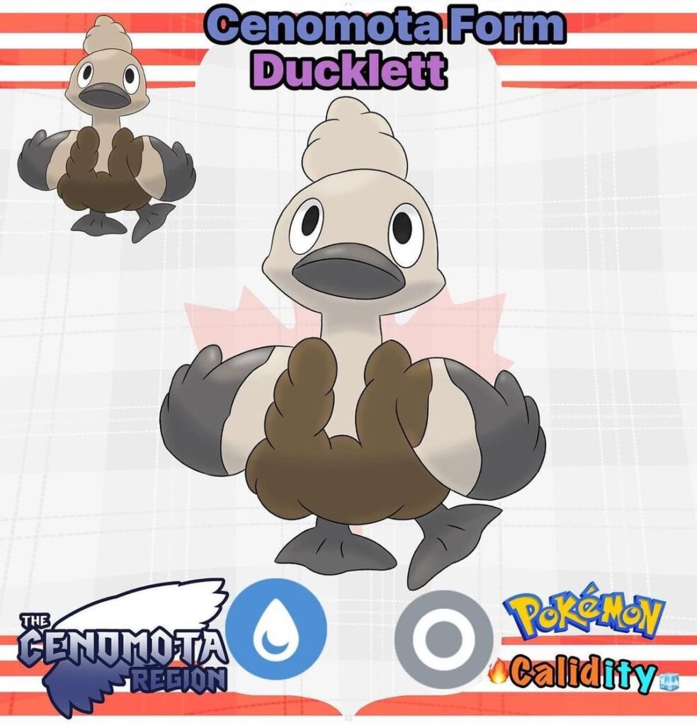 Here's a regional form of ducklett and its new evolution that isn't swanna. (info down below)