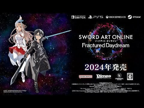 Sword Art Online: Fractured Daydream -- Official reveal trailer (Developed by Dimps, published by Bandai Namco, coming to Switch on 2024)
