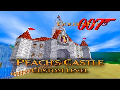 GoldenEye 007 N64 - Peach's Castle v2 - 00 Agent (Custom level)