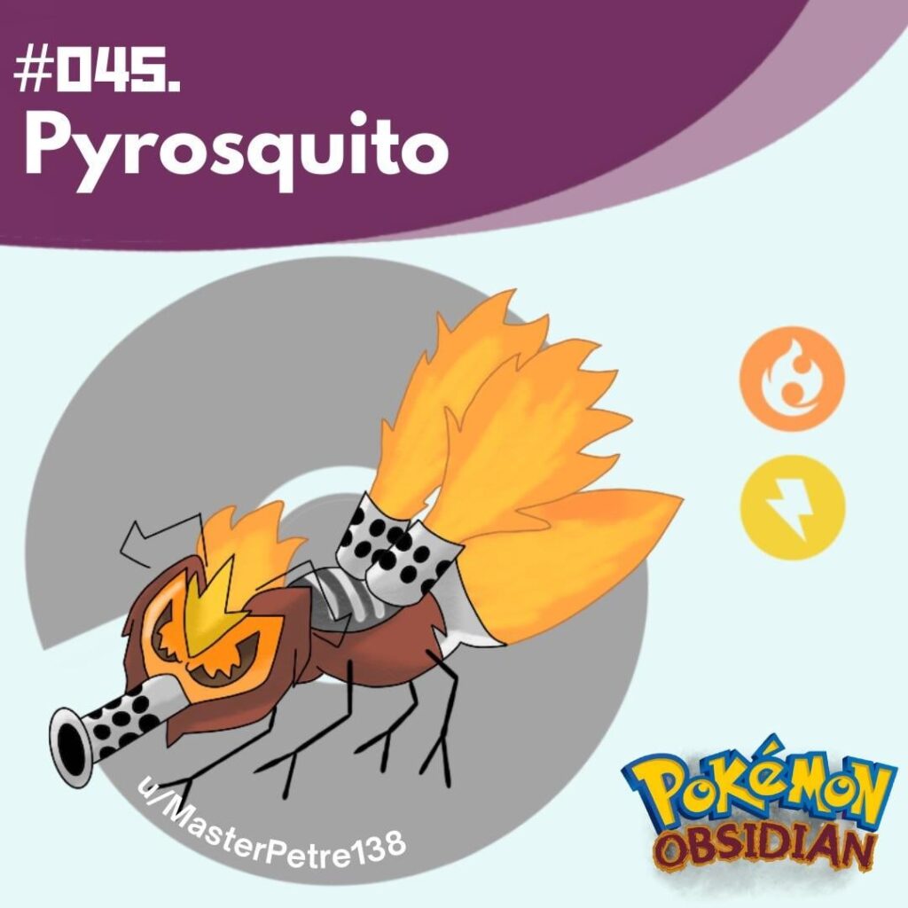 Pyrosquito, the Navia regions’ local fiery fiend! (OC)