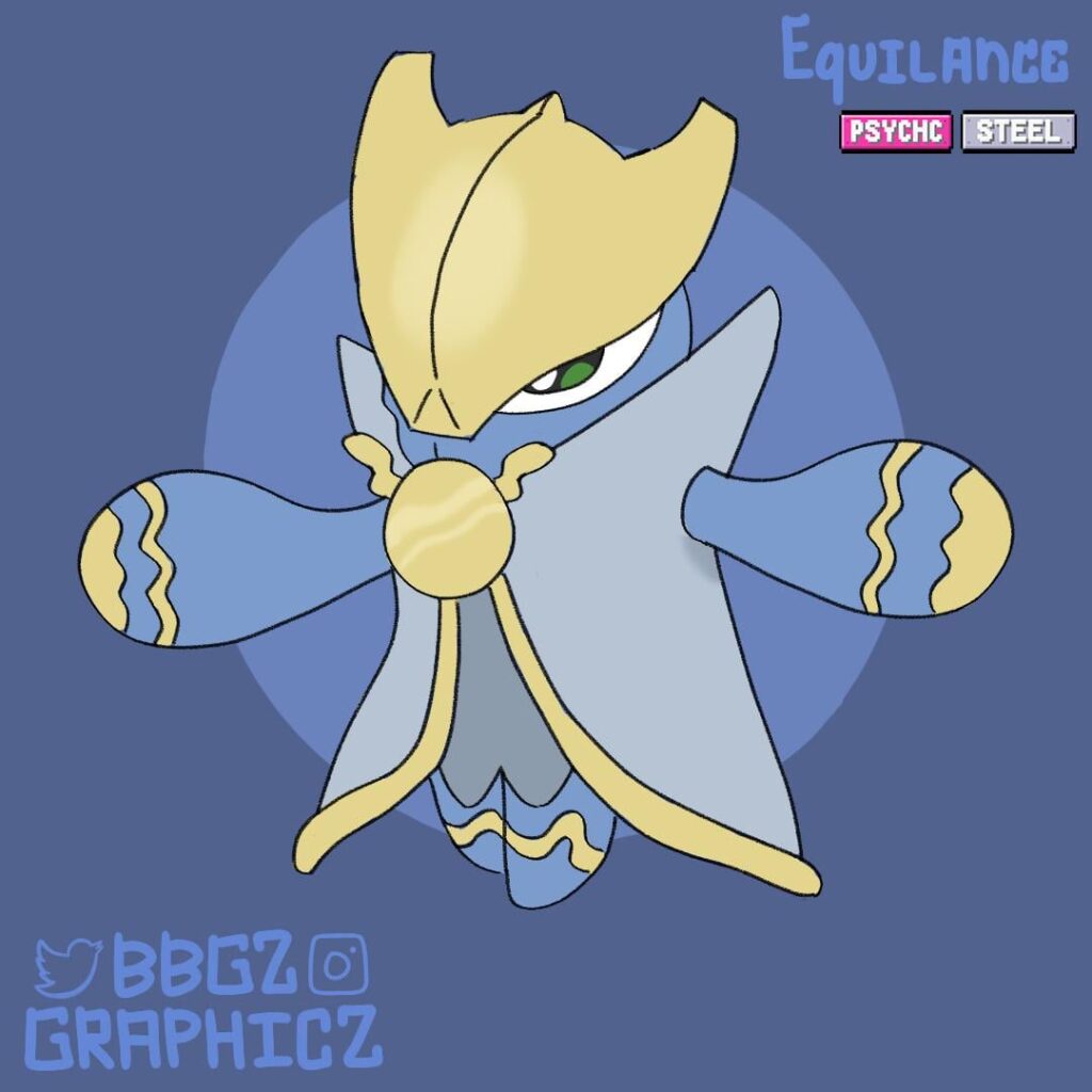 Pokemon based on DC Comic characters. For todays Pokemon we have the evolution of Squireluk from yesterday. Equilance - [ Psychic/Steel ]