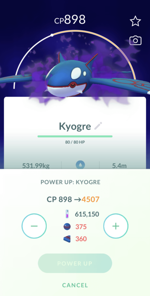 Anyone got a worse Shadow Kyogre?