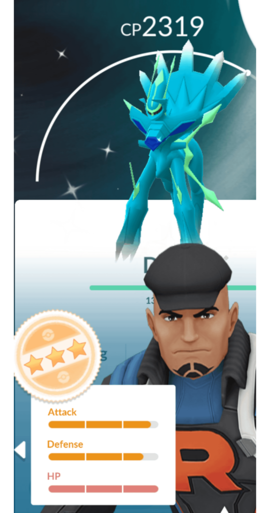 Shiny off 2nd raid and 3 star to boot!!