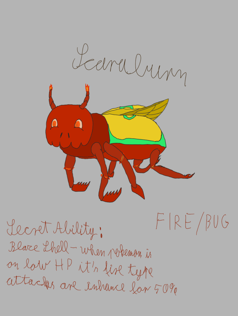 This is the begging of my Fakemon region. It's not grass but it doesn't matter now.