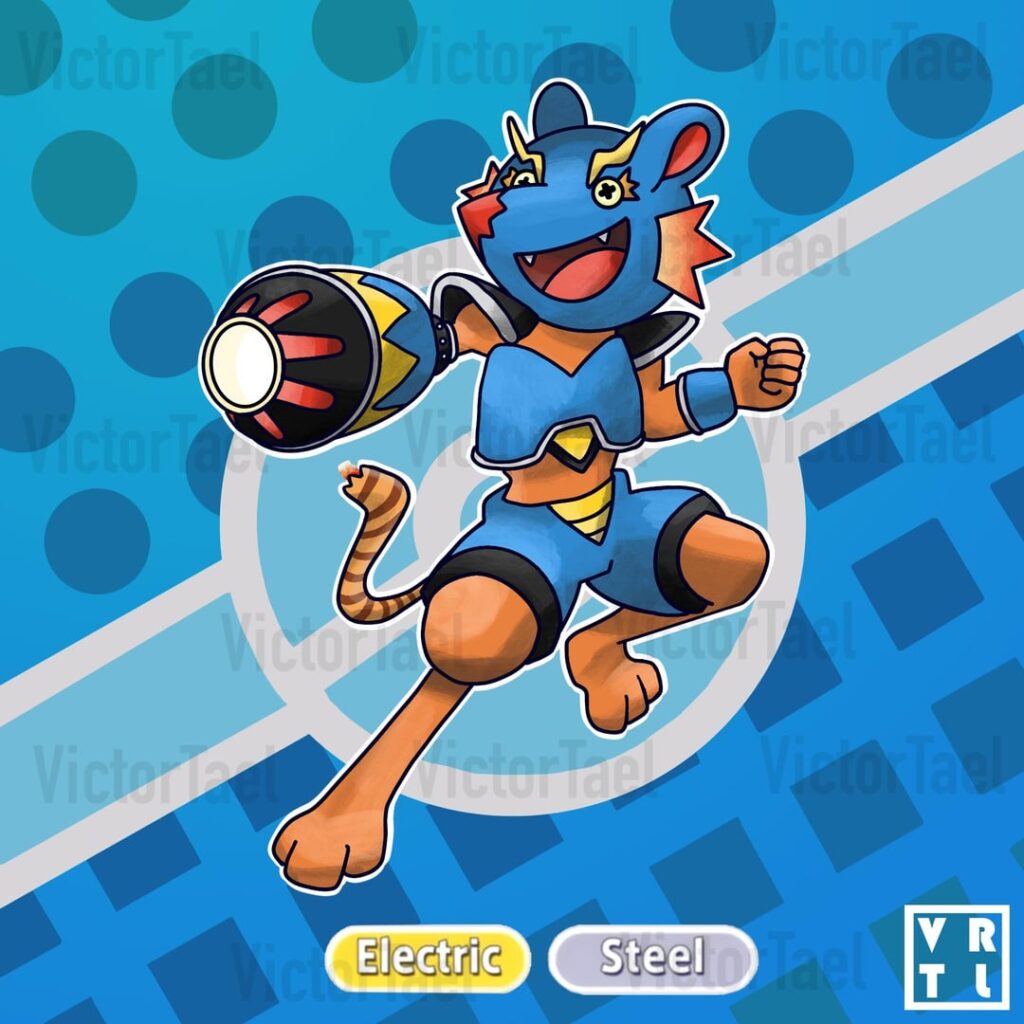 011. Explodemus_(Spain inspired FKMN) Swipe to see its infodex and evolution line! ➡️