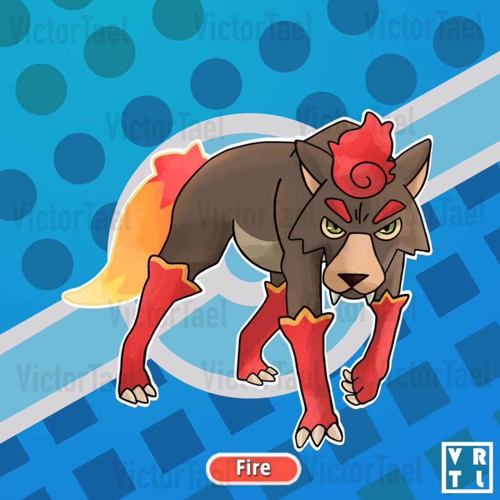 005. Ignupus _ Fire starter (Spain inspired FKMN) Swipe to see her infodex and evolution line! ➡️