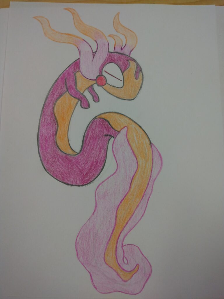 Amphiburn, The Fire Myth Pokemon, Fire/Dragon