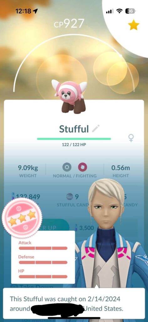 Just caught this after finally evolving one earlier today. 🫠