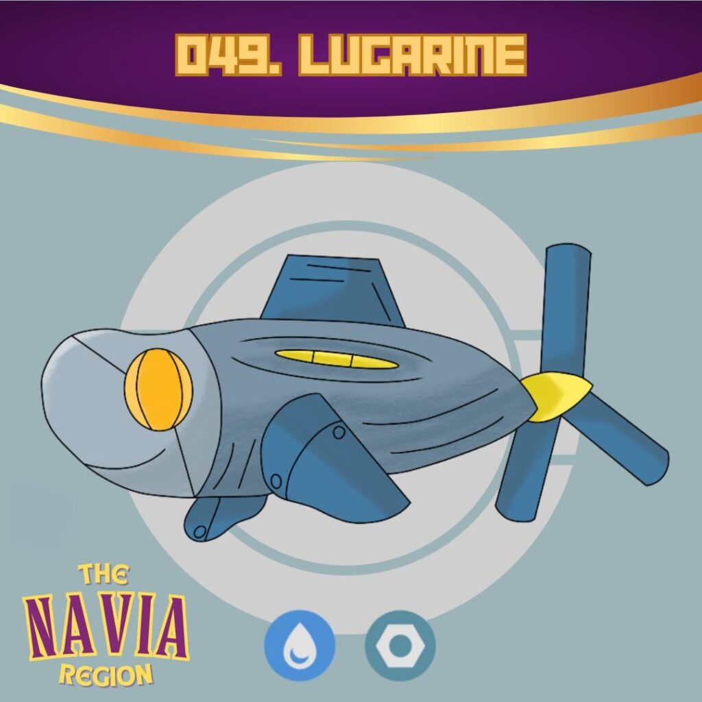 Lugarine, one of the (hypothetical) ride Pokémon for the Navia Region! (OC)