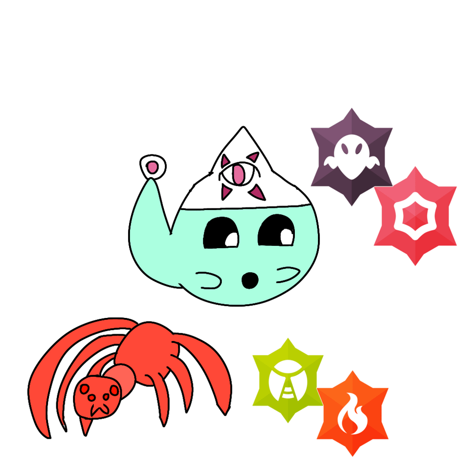 Route 1 bugs done, and also introducing Yukublookie! (The ghost/psychic Type.)