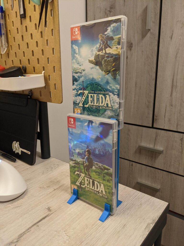 3D printable stand that shows off your games in their glory