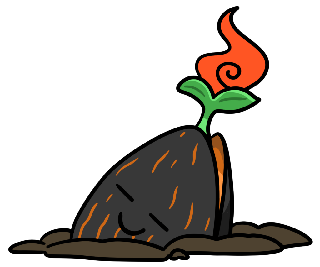 Coalsprout, the Kindle Seed Pokemon
