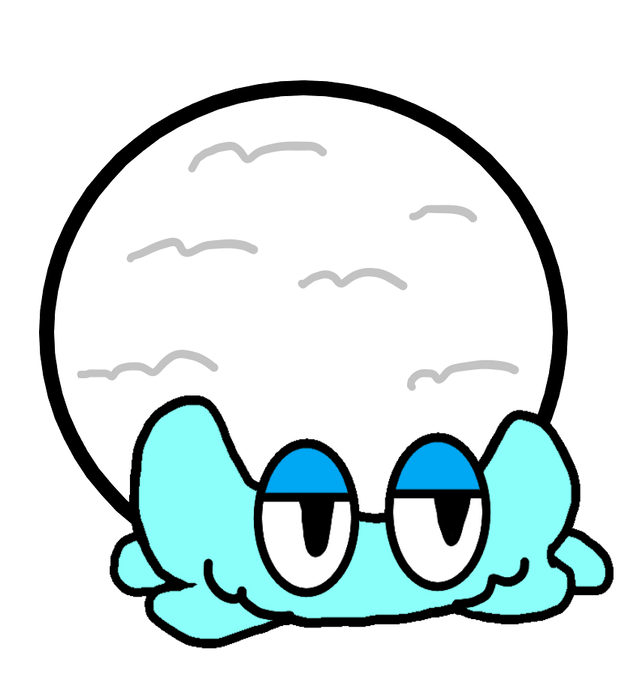 I made this snow snail fakemon line! Meet Snowil and Frostnail