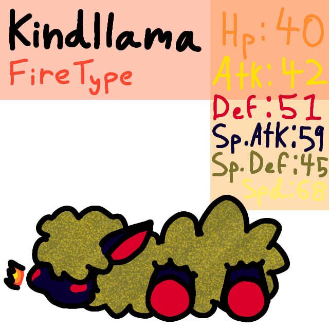 Made a fire type starter (Haven't made evolutions yet)
