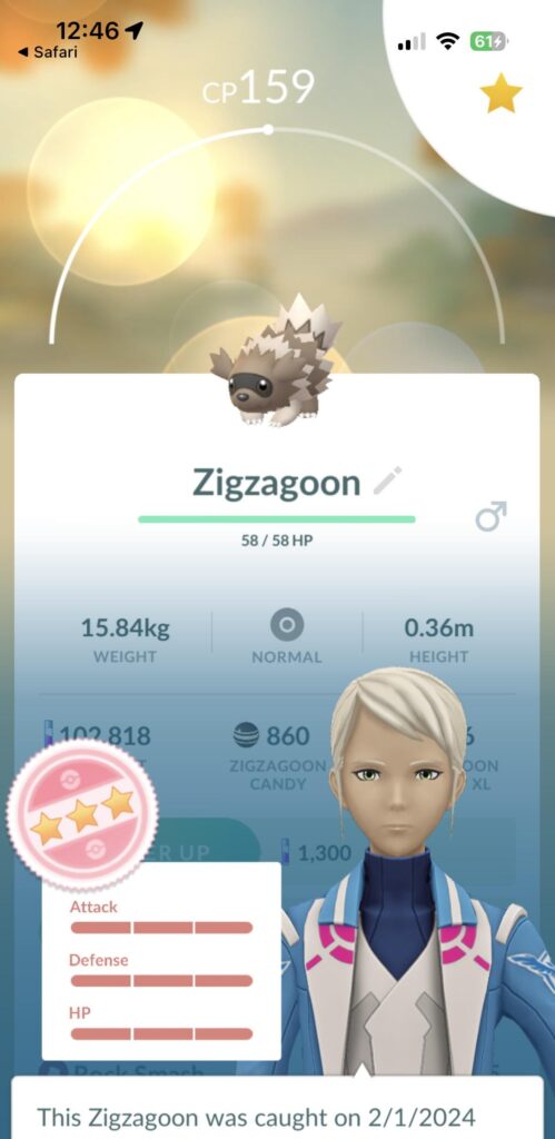 Caught my favorite Pokemon of all time as a hundo today