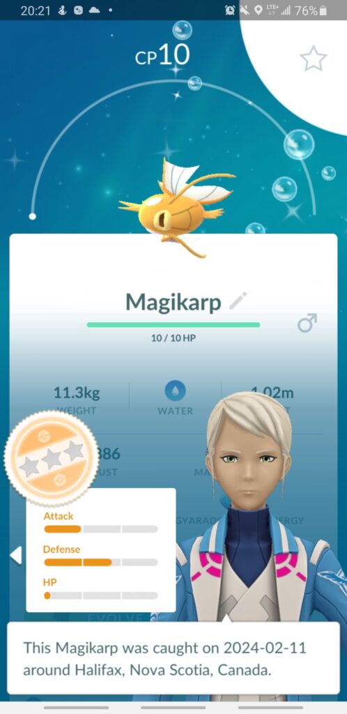 Got my shiny Magikarp just in time!