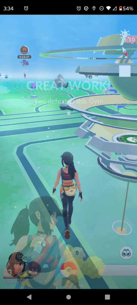 I beat my first Gym today