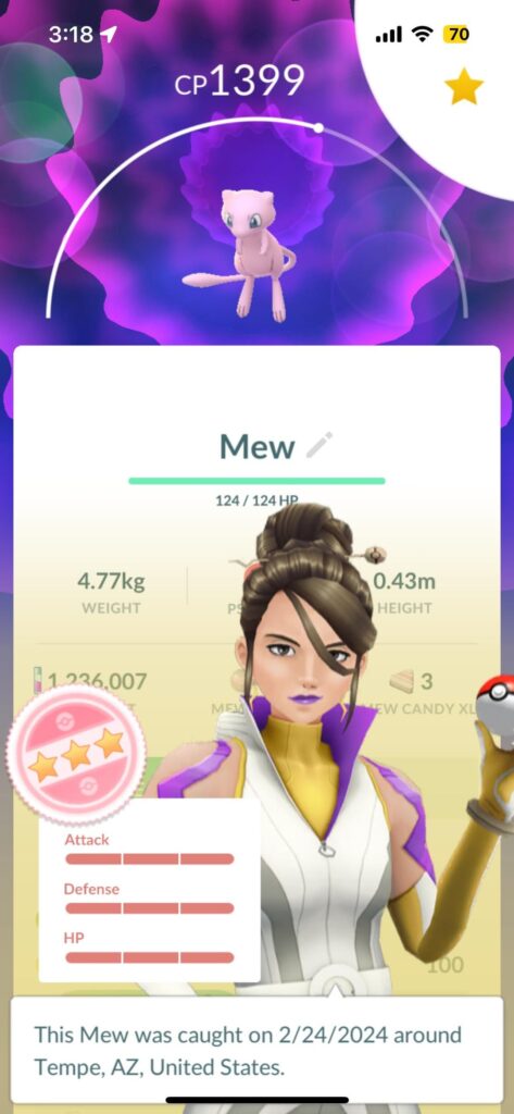 My first four star pokémon!