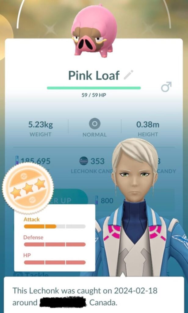 First time I catch a 3* shiny in the wild