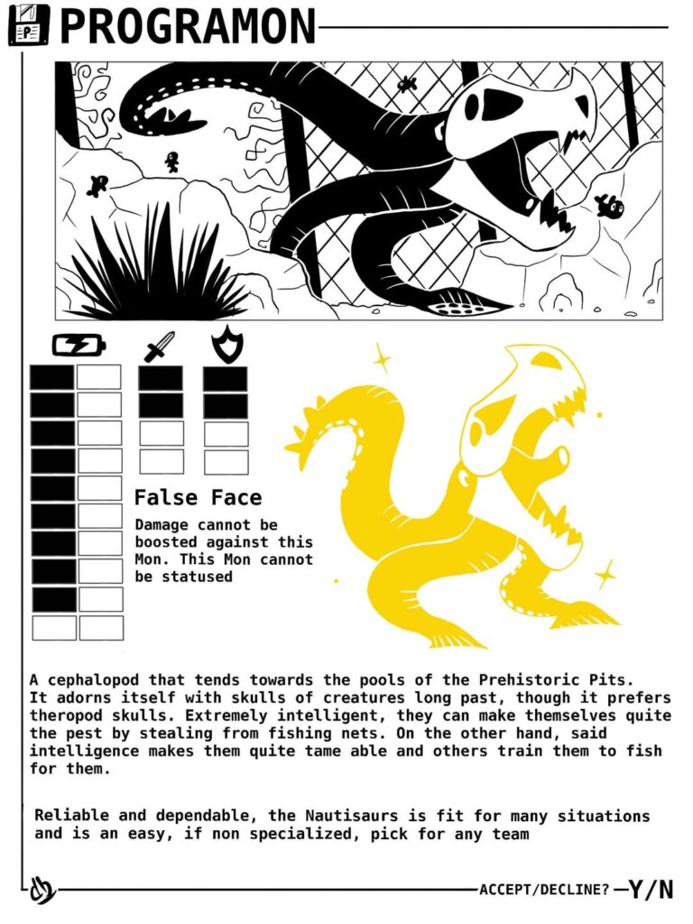 Some Programon dex entries!