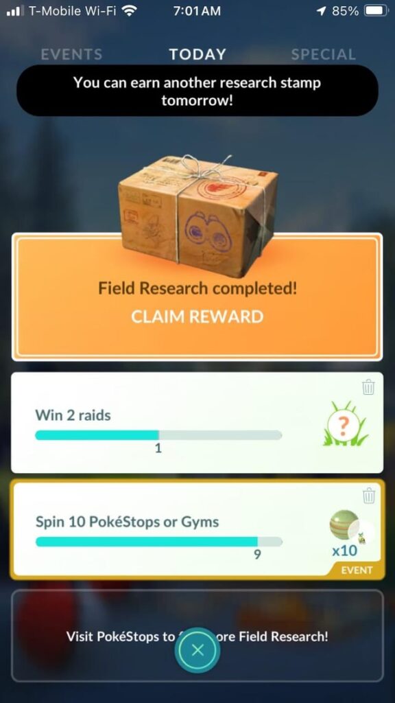 For the past several weeks I’ve been getting nothing but LAPRAS