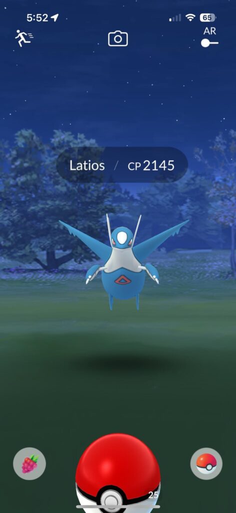 Latios spawn from GBL