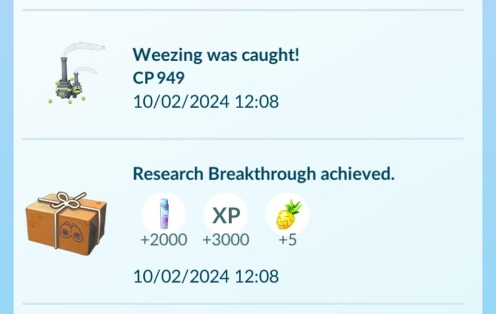 Oh you did 7 days of research tasks? Here’s berries your buddy gives you more of for free and a subpar pokemon you’ll send back immediately for candy 😃