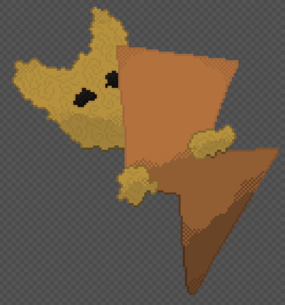 Fakemon for a fan game (still in infancy, its the first evolution of a legendary line) How can I improve it to look more in the pokemon style?