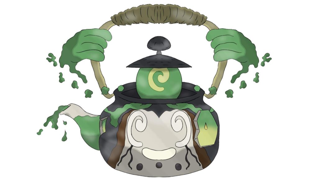 I drew this at the time of the Poltchageist reveal, a kind of evolution of it based on the Japanese teapot