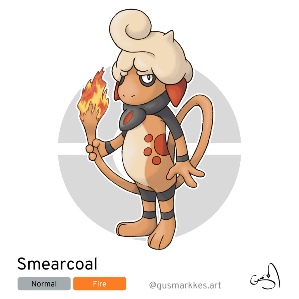 SMEARCOAL (Smeargle's Fire Stone evolution)