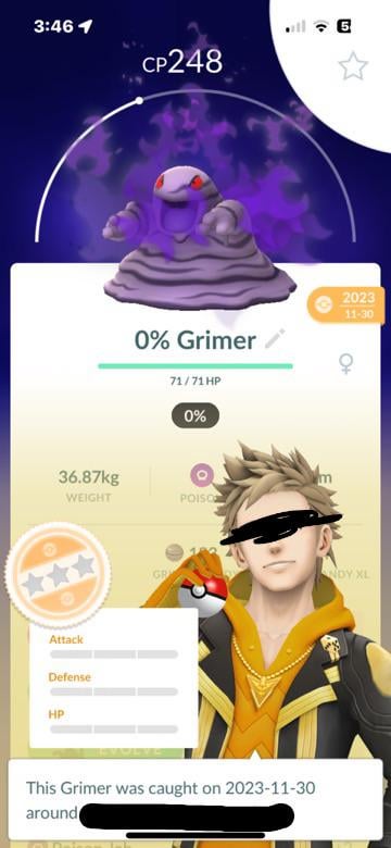 caught this boi a while back. how rare is a shadow nundo?